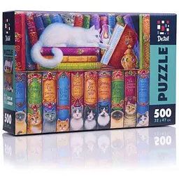 Пазли VLADI TOYS Коти в бібліотеці DT500-11 (укр)