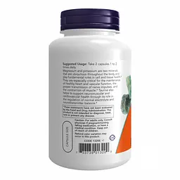 Магній Now Foods (& Potassium Aspartate) - 120 веганських капсул, для м'язів і нервової системи - мініатюра 3