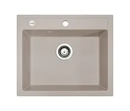 Кухонна мийка Adamant PRIZMA avena 590x495x200 мм, без крила 59 см