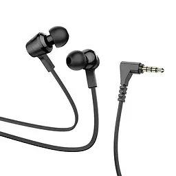 Навушники з мікрофоном HOCO M86 Oceanic universal earphones with mic дротова гарнітура чорна