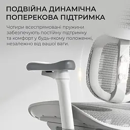 Крісло офісне Sihoo Doro S100 Mesh Білий (S100-M302) - мініатюра 9