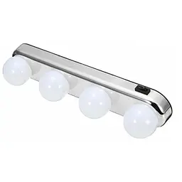 Лампа Studio Glow 4 LED для дзеркала для макіяжу на присосках бездротовий світлодіодний світильник підсвічування