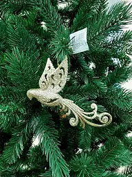Прикраса декоративна House of Seasons Пташка 9х2х16 см золота (8718861799422) - мініатюра 2
