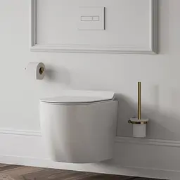 Йоржик для унітазу Omnires Modern Project gold MP60620GL, Золотий - мініатюра 2