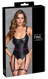 Боді Cottelli Bondage M (чорний) - мініатюра 15