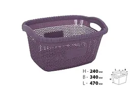 Кошик для білизни VIOLET HOUSE PLUM Віолетта (6481531) - мініатюра 2
