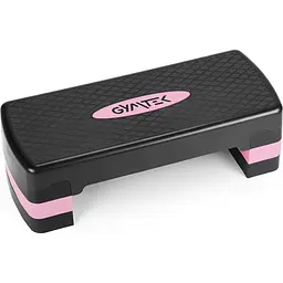 Степ-платформа Gymtek 3-х рівнева чорно-рожева