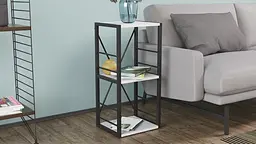 Етажерка 3/34 Ferrum-decor Серії Коннект 73x34x28 чорний ДСП Білий 16мм (FRD-104289) - мініатюра 3