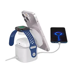 Зарядний пристрій Canyon 4-in-1 wireless charging stand 30W + cable 1.0m white (CNS-WCS405WW/A) - мініатюра 5