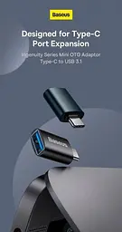 Перехідник Baseus OTG Type-C 3.2 Gen 1 to USB Ingenuity( ZJJQ000001) - мініатюра 4
