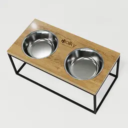 Hollky Base XL20 — миски на підставці для великих собак (2 × 1,8 л) - мініатюра 8