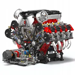 Конструктор двигун Mould King Technic Двигун V8  F488 для дітей та дорослих 2718 деталей  - мініатюра 2