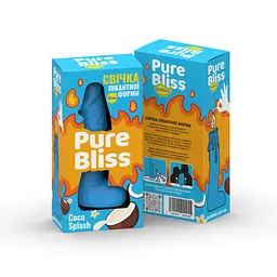 Свічка член Pure Bliss Coco Splash Blue, 15 см - мініатюра 7
