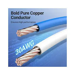 Патч-корд 5м, S/FTP cat 8 RJ-45 COPPER black Vention (IKGBJ) - мініатюра 4