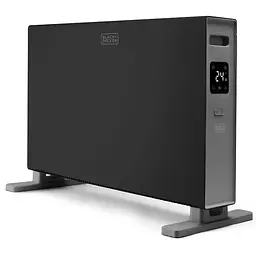 Конвекторний обігрівач BLACK+DECKER 2,0 кВт, площа обігріву 20 кв.м., підлоговий, чорний (BXCSH2001E)