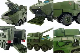 Конструктор XingBao Військовий БТР Атаман 342 Деталей - мініатюра 6
