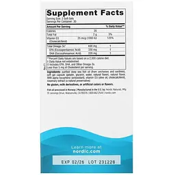 Риб'ячий жир Омега-3Д Nordic Naturals Omega-3D 1000 мг 60 капсул смак лимона (NOR-01761) - мініатюра 3