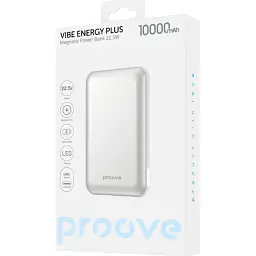 Зовнішній акумулятор Proove Vibe Energy Plus 10000mAh 22.5W White (PBVE15012202) [131442] - мініатюра 3