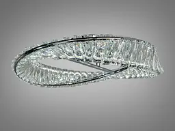 Люстра світлодіодна Diasha 562/500CH, 72W, 3025 лм, золото, кришталь, для коридору, спальні, кухні, кафе - мініатюра 2