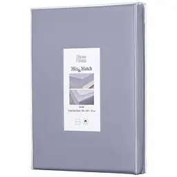 Простирадло на резинці Ardesto Mix & Match сатин 180x200+30 см сіре (ART1820FSF) - мініатюра 5