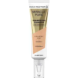 Тональна основа Max Factor Miracle Pure Skin-Improving Foundation SPF30 відтінок 040 (Light Ivory) 30 мл