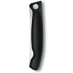 Кухонний ніж Victorinox SwissClassic Foldable Paring 11 см Serrated Black (6.7833.FB) - мініатюра 4