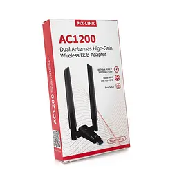 Бездротовий мережний адаптер Wi-Fi-USB LV-UAC21, AC600, з подвійною антеною, 802.11 a/с, 600MB, Box - мініатюра 5