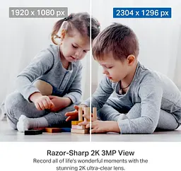 IP-Камера Tapo C211 3MP N300 microSD motion detection чорна TP-Link teh0016039 - мініатюра 6