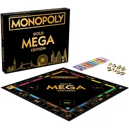 Настільна гра Winning Moves Monopoly Mega Gold UK - мініатюра 2