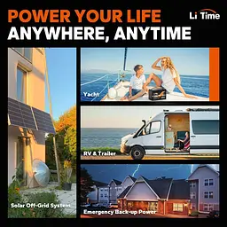 Акумулятор Li Time LiFePO4 12V (12.8V/100Ah/1280Wh) (L12V100-BASIC-4-A100) - мініатюра 4