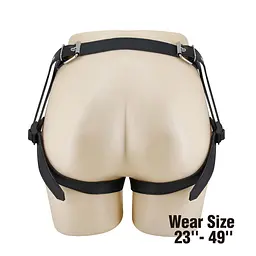Страпон Pretty Love Harness Briefs Wells 6.3", 20.6 см (тілесний) - мініатюра 8