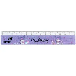 Лінійка пластикова Kite Kuromi 15 см HK-1 (HK26-090-1)