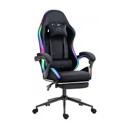 Крісло ігрове GT Racer X-2325 Fabric Black LED (X-2325 Fabric Black L)