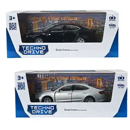 Автомодель - Skoda Octavia (черный, серебристый), в ассортименте - миниатюра 5