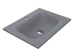 Умивальник Miraggio Jessel 600 mirastone gray 0001463, Сірий - мініатюра 4