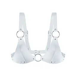 Топ з натуральної шкіри Feral Feelings Bikini Top White - мініатюра 1