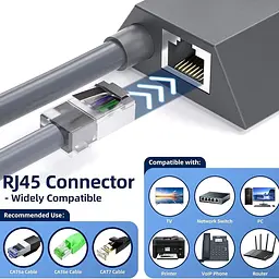 Мережевий Ethernet адаптер Starlink GEN 2 RJ45 перехідник Старлинк lan (18623) - мініатюра 3