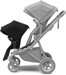 Прогулянкове крісло Thule Sleek Sibling Seat Black on Black (TH 11000208) - мініатюра 2