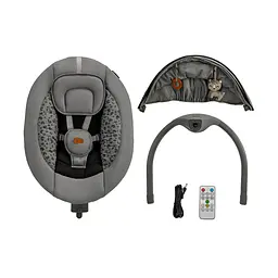 Крісло-гойдалка Kinderkraft Lumi 2 Dark Grey (KBLUMI02DGR0000) - мініатюра 5
