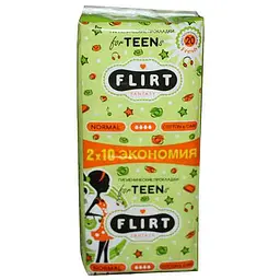 Прокладки гігієнічні FANTASY FLIRT 20 шт 4 краплі Cotton&Soft Teen Fresh