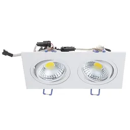 Світильник стельовий Brille LED врізний LED-173/2x5W NW WH 32-192 - мініатюра 2