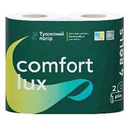 Туалетний папір СOMFORT LUX 4шт 2шар Еconom Білий