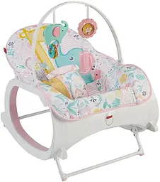 Дитяче крісло-гойдалка Fisher Price / Дитячий шезлонг з музичною підвіскою та регульованою спинкою - мініатюра 5