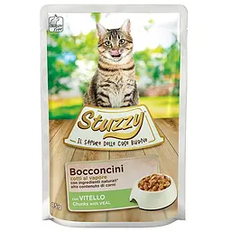 Консерви для котів Stuzzy Cat Veal телятина в соусі, вологий корм, пауч 85г