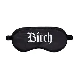 Маска на глаза Ouch! Satin Blindfold Bitch с надписью