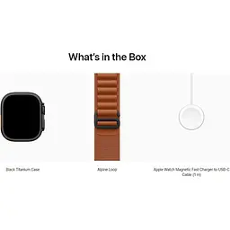 Смарт-годинник Apple Watch Ultra 3 49mm Black Titanium Case with Terra Cotta Alpine Loop Medium (MG9E4) - мініатюра 4