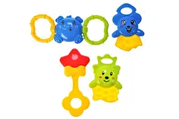 Набір брязкальця у прозорій колбі у формі пляшечки Baby Toys 997-63A р.26,5x10x10 см YG Toys - мініатюра 4
