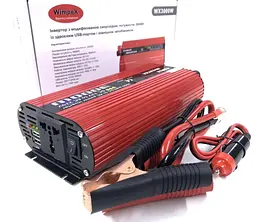 Автоінвертор 12 V-220 V перетворювач напруги з USB-портом 3000 W модифікована синусоїда WimpeX 12 V-220 V 3000 Вт