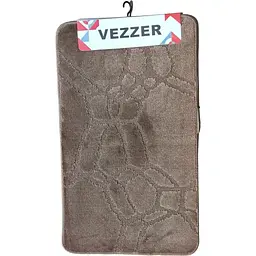Набір килимків для ванної Vezzer Standart 60x100 та 60x50 см коричневий (VZS4542) - мініатюра 2