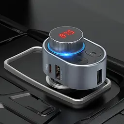 Автомобільний FM модулятор (трансмітер) Hoco E72 Alegria PD30W (6931474780836) - мініатюра 2